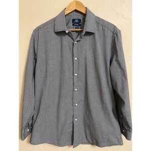 Dockers Shirt Mens Large Fitted Fit Plaid Button Up